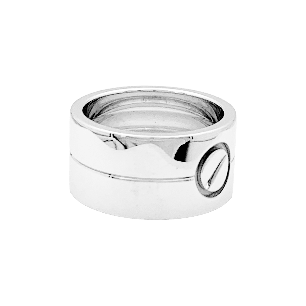 Bague Bandeau CARTIER "Love" en or blanc - Castafiore