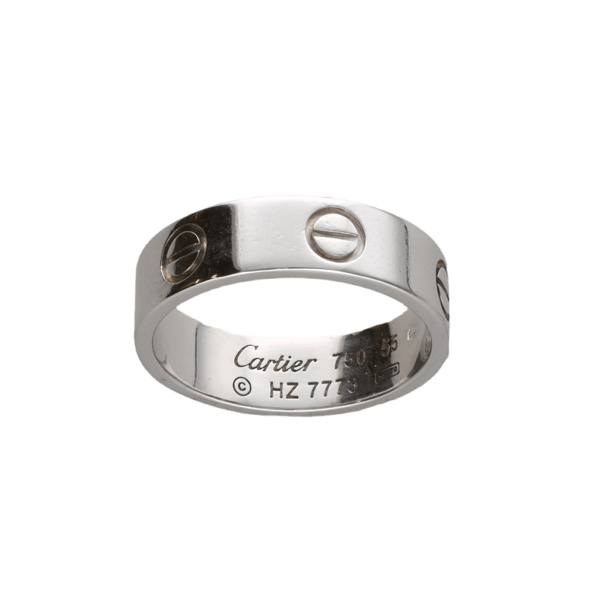 Bague Bandeau CARTIER "Love" en or blanc - Castafiore