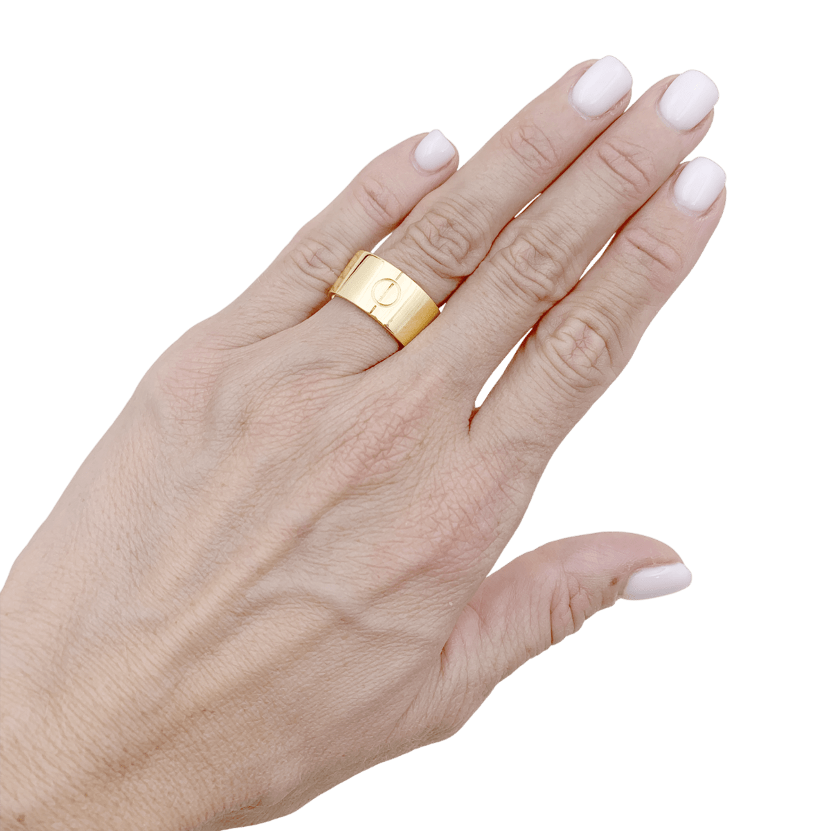 Bague Bandeau CARTIER "Love" GM en or jaune - Castafiore