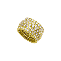 Bague Bandeau CARTIER "Nigéria" en or jaune et diamants - Castafiore