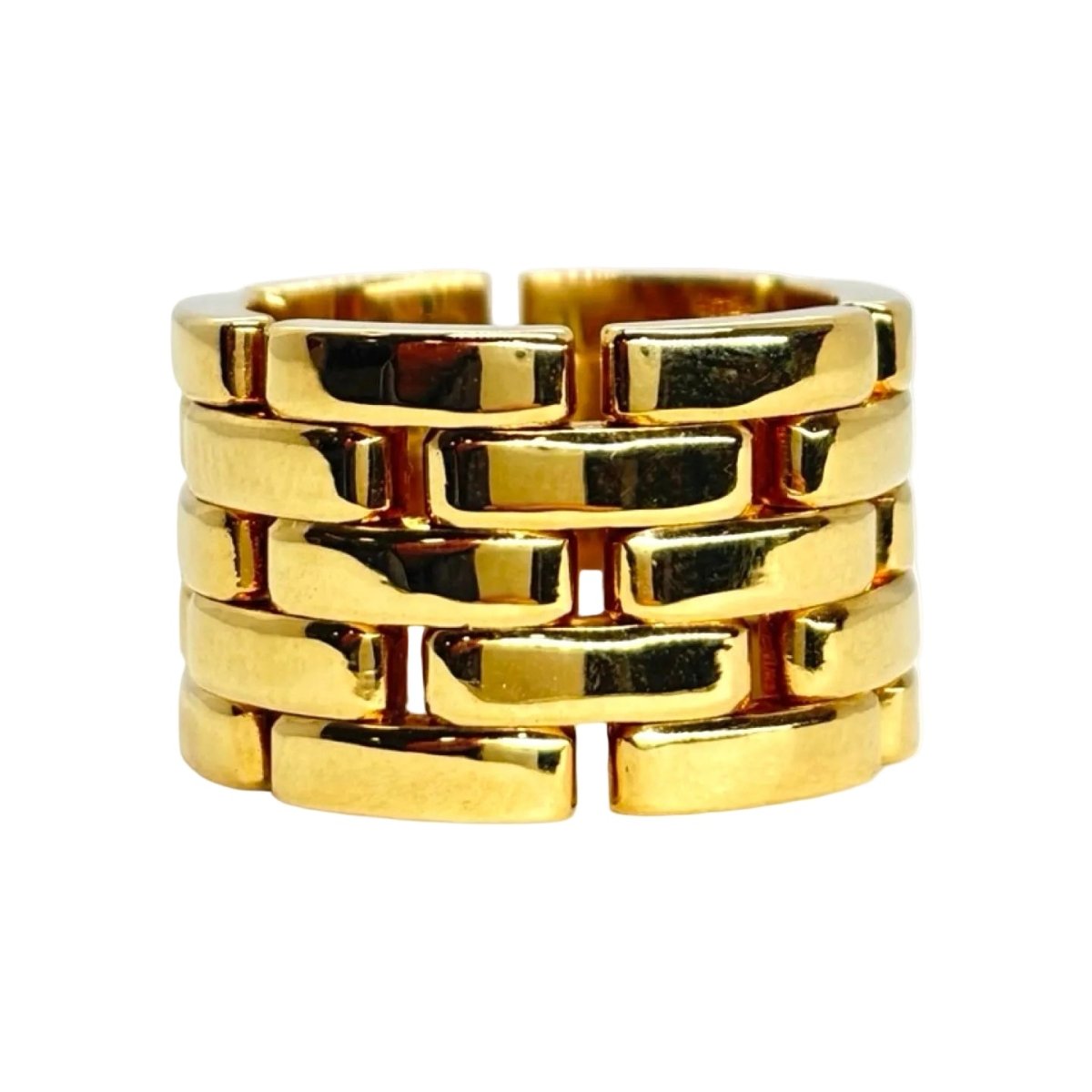 Bague Bandeau CARTIER "Panthère" en or jaune - Castafiore