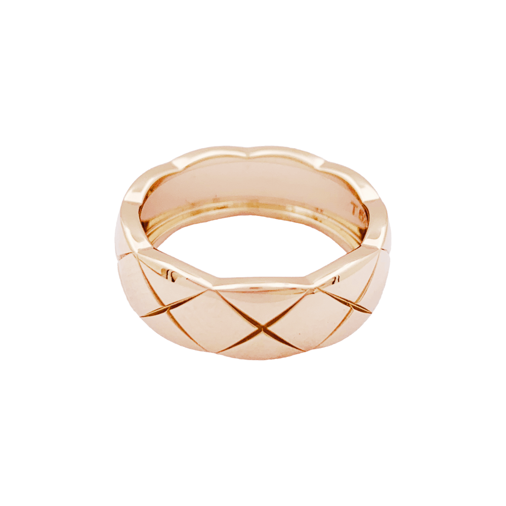 Bague Bandeau CHANEL "Coco Rush" en or rose - Castafiore