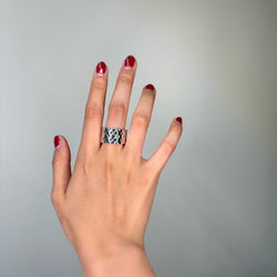 Bague Bandeau CHANEL en or blanc - Castafiore