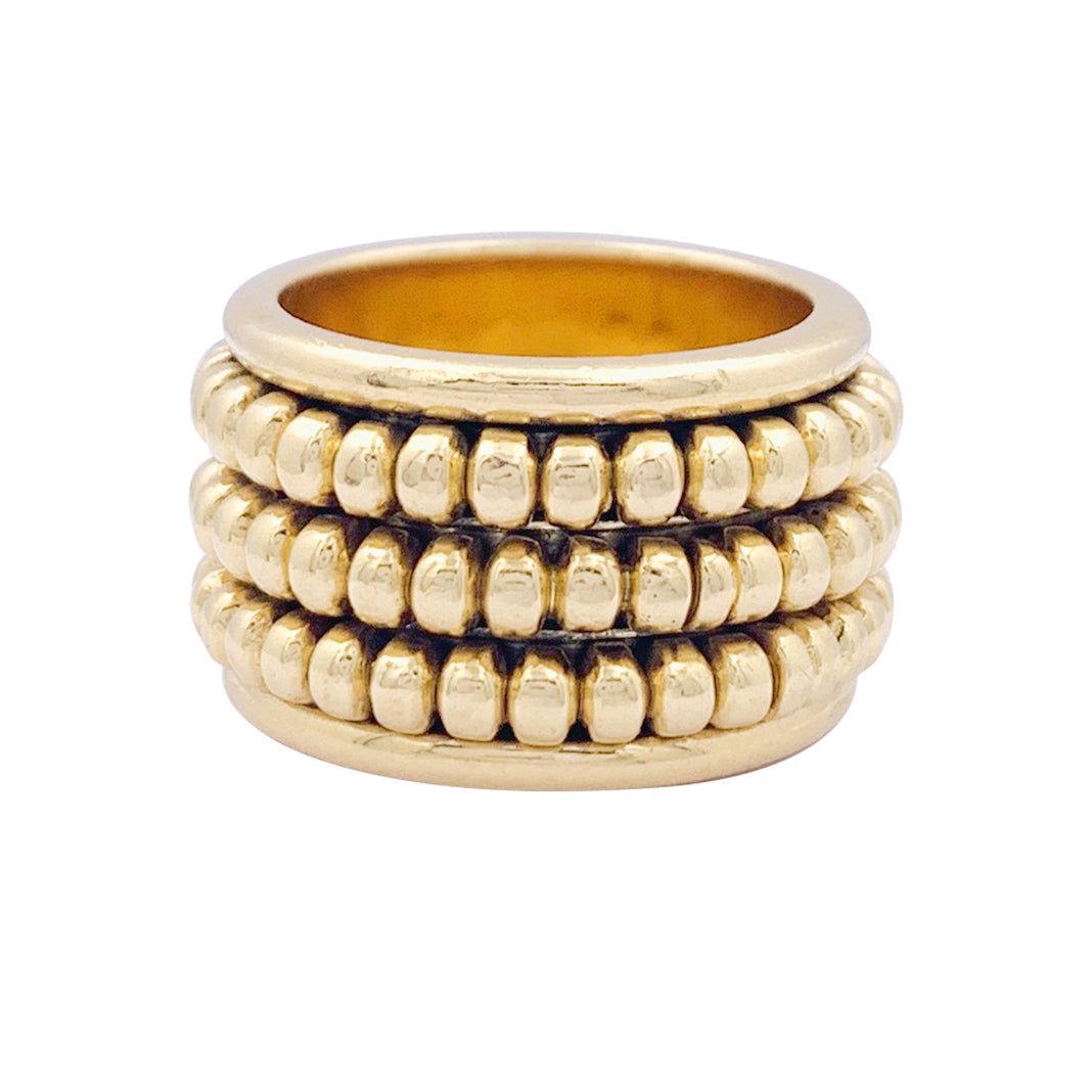 Bague Bandeau CHAUMET "Abacus" ENor jaune. - Castafiore