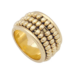 Bague Bandeau CHAUMET "Abacus" ENor jaune. - Castafiore