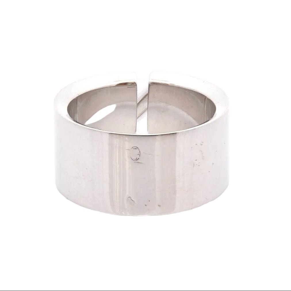 Bague Bandeau CHAUMET en or blanc et diamants - Castafiore