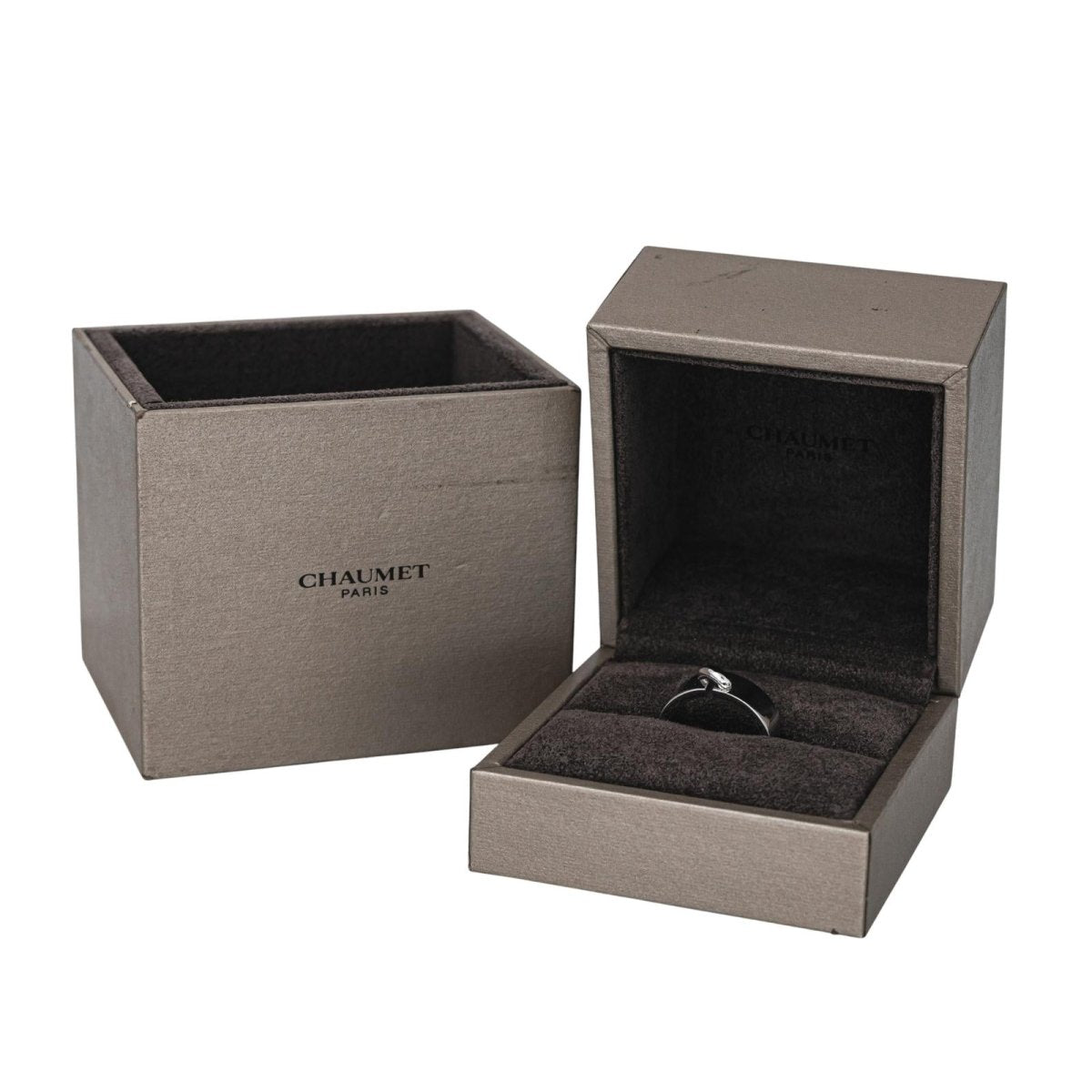 Bague Bandeau CHAUMET "Lien" en or blanc - Castafiore