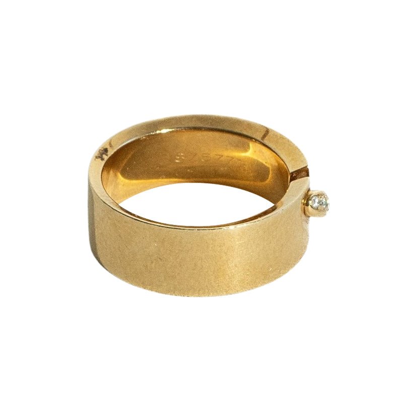 Bague Bandeau CHAUMET "Liens" en or jaune et diamants - Castafiore