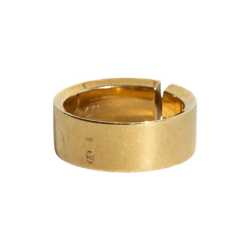 Bague Bandeau CHAUMET "Liens" en or jaune et diamants - Castafiore