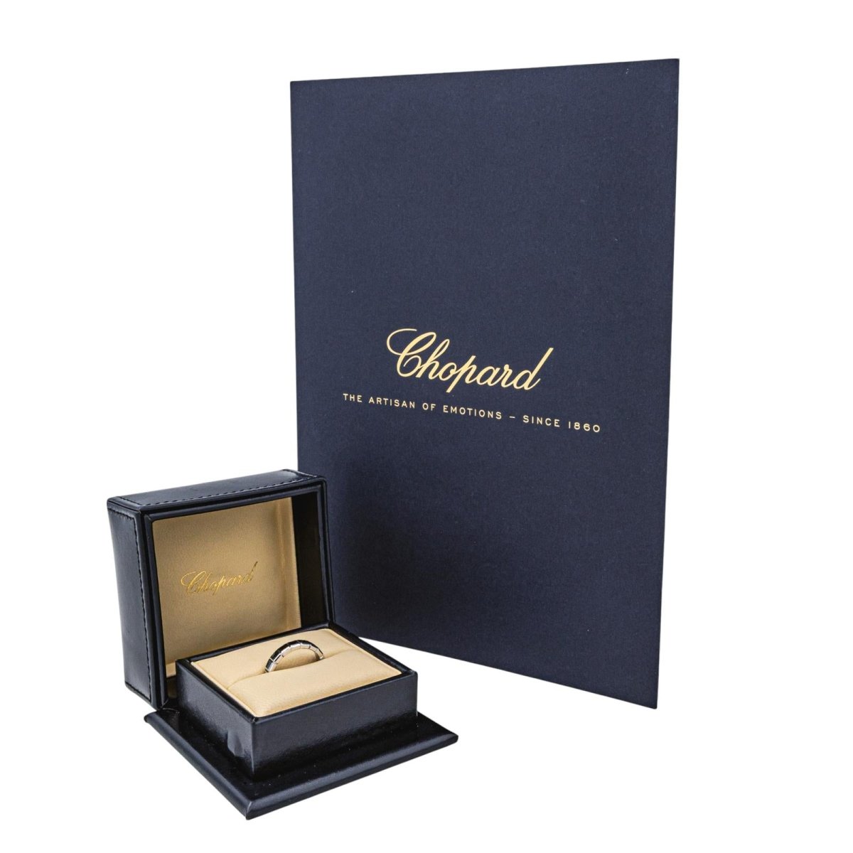 Bague Bandeau CHOPARD "Ice Cube" en or blanc - Castafiore