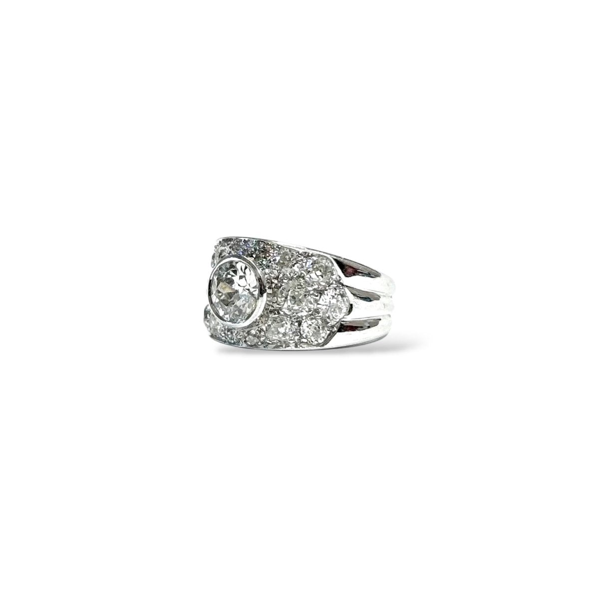 Bague bandeau diamants - Castafiore