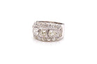 Bague bandeau diamants en or blanc 18k - Castafiore