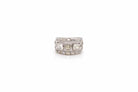 Bague bandeau diamants en or blanc 18k - Castafiore