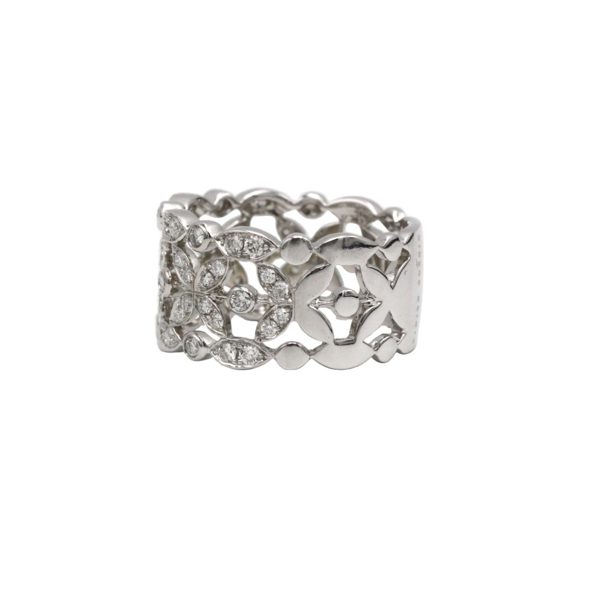 Bague Bandeau DIDIER GUÉRIEN "Diamants de Rosée" en or blanc et diamants - Castafiore