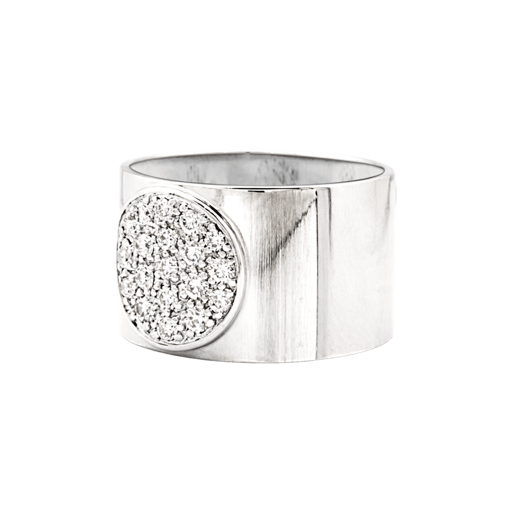 Bague Bandeau DINH VAN "Anthea" en or blanc et diamants - Castafiore