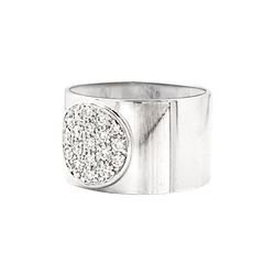 Bague Bandeau DINH VAN "Anthea" en or blanc et diamants - Castafiore