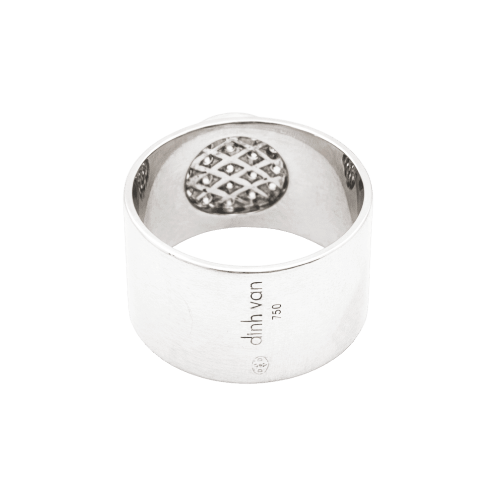 Bague Bandeau DINH VAN "Anthea" en or blanc et diamants - Castafiore