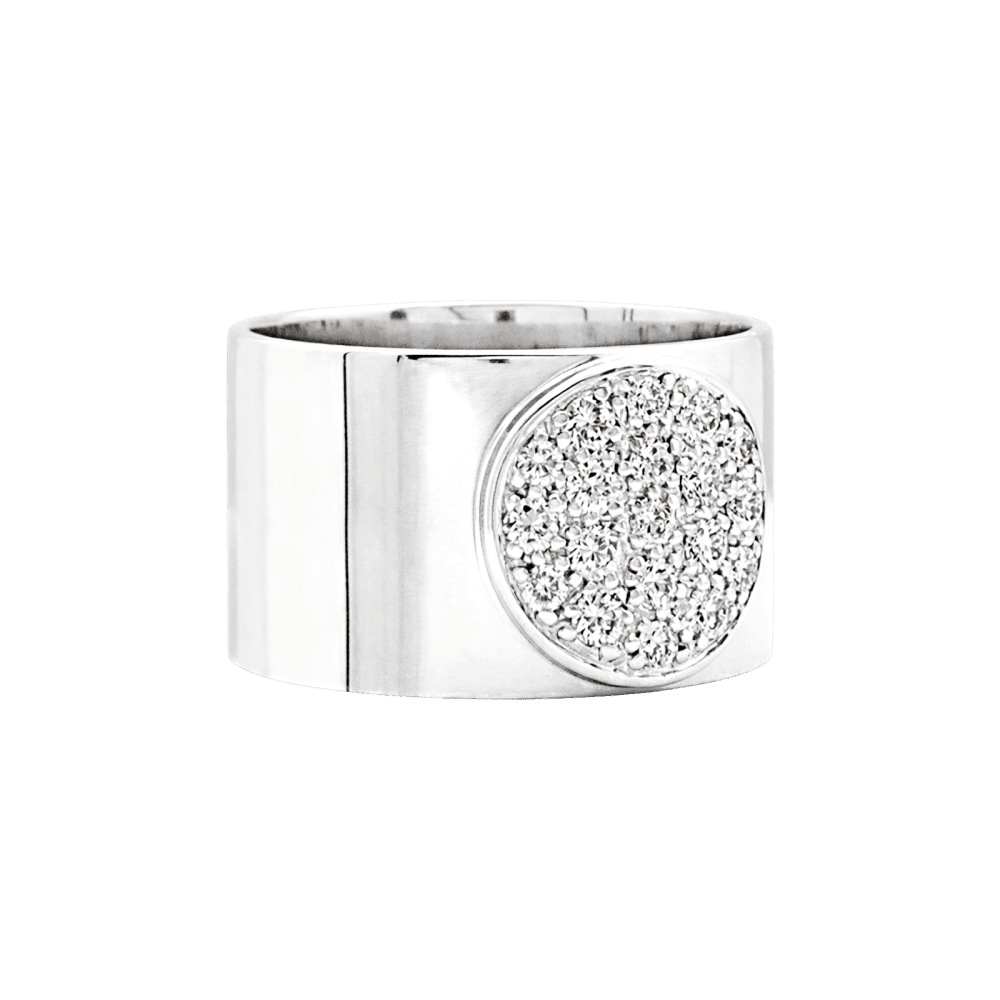 Bague Bandeau DINH VAN "Anthea" en or blanc et diamants - Castafiore