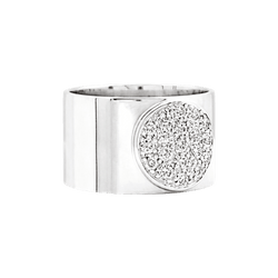 Bague Bandeau DINH VAN "Anthea" en or blanc et diamants - Castafiore