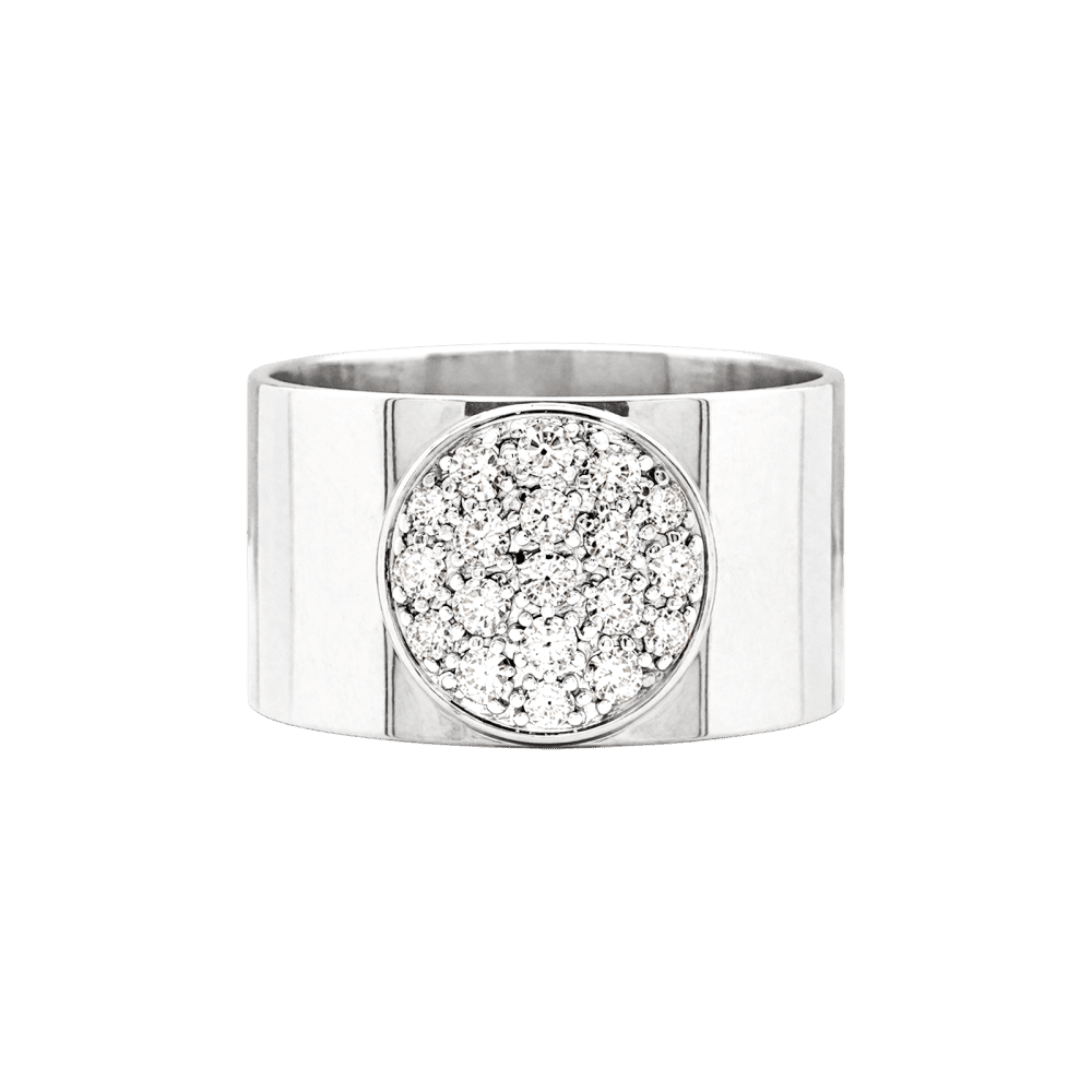 Bague Bandeau DINH VAN "Anthea" en or blanc et diamants - Castafiore