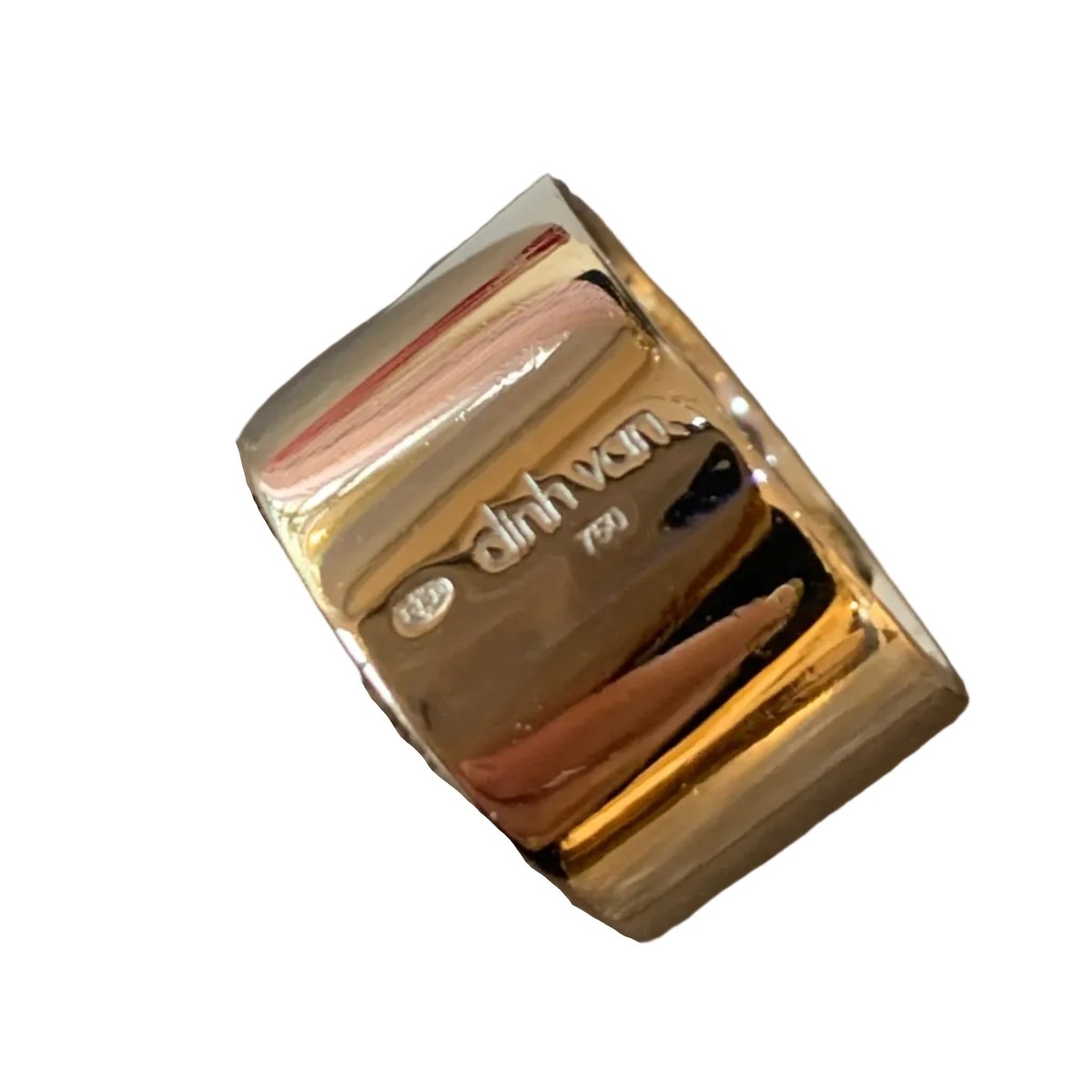 Bague Bandeau DINH VAN "Anthéa" or blanc et diamants - Castafiore