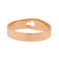 Bague Bandeau DINH VAN "Serrure" en or rose et diamant - Castafiore