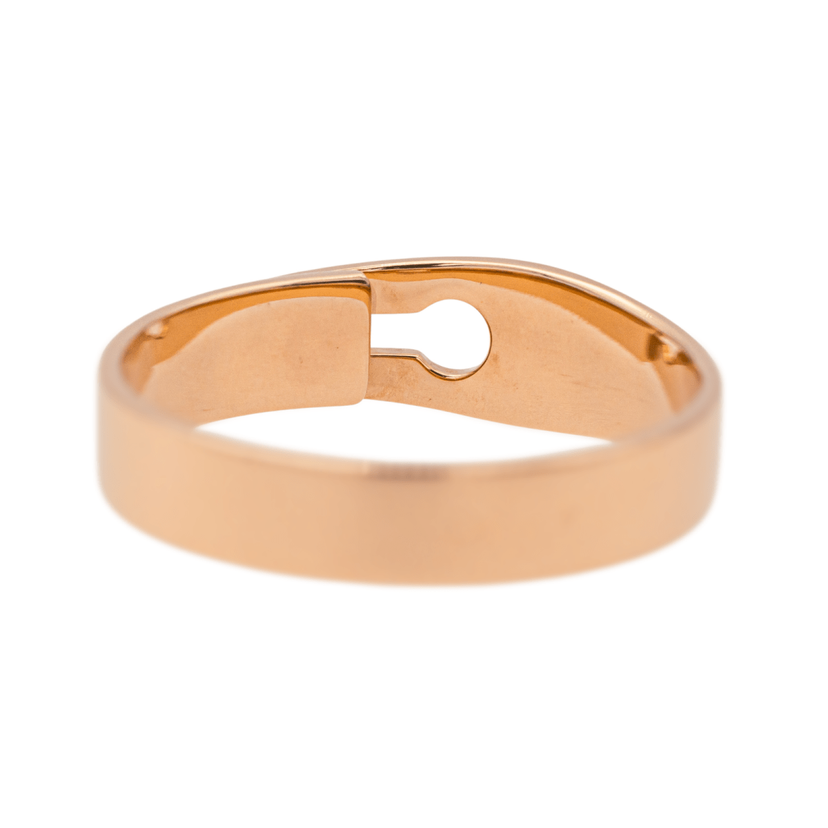 Bague Bandeau DINH VAN "Serrure" en or rose et diamant - Castafiore