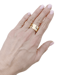 Bague Bandeau DINH VAN "Seventies" en or jaune - Castafiore