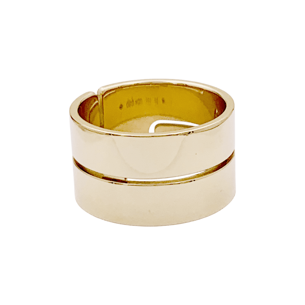 Bague Bandeau DINH VAN "Seventies" en or jaune - Castafiore