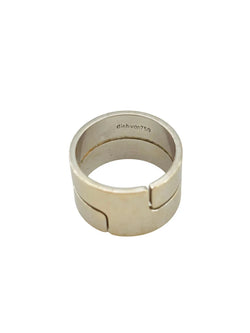 Bague Bandeau DINH VAN "Seventies" GM en or blanc - Castafiore