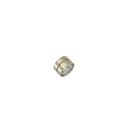 Bague Bandeau DINH VAN "Seventies" GM en or blanc - Castafiore