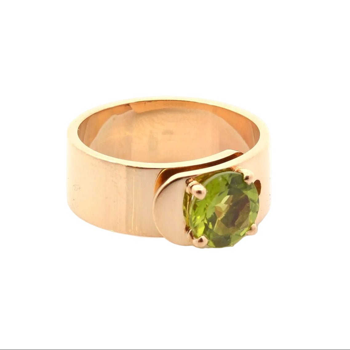 Bague Bandeau DINH VAN "Sixtine" en or jaune et péridot - Castafiore