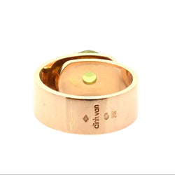 Bague Bandeau DINH VAN "Sixtine" en or jaune et péridot - Castafiore