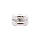 Bague Bandeau en diamants et or blanc - Castafiore