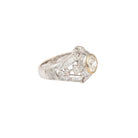 Bague bandeau en or blanc et diamant - Castafiore