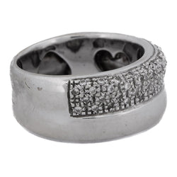 Bague Bandeau en or blanc et diamants - Castafiore