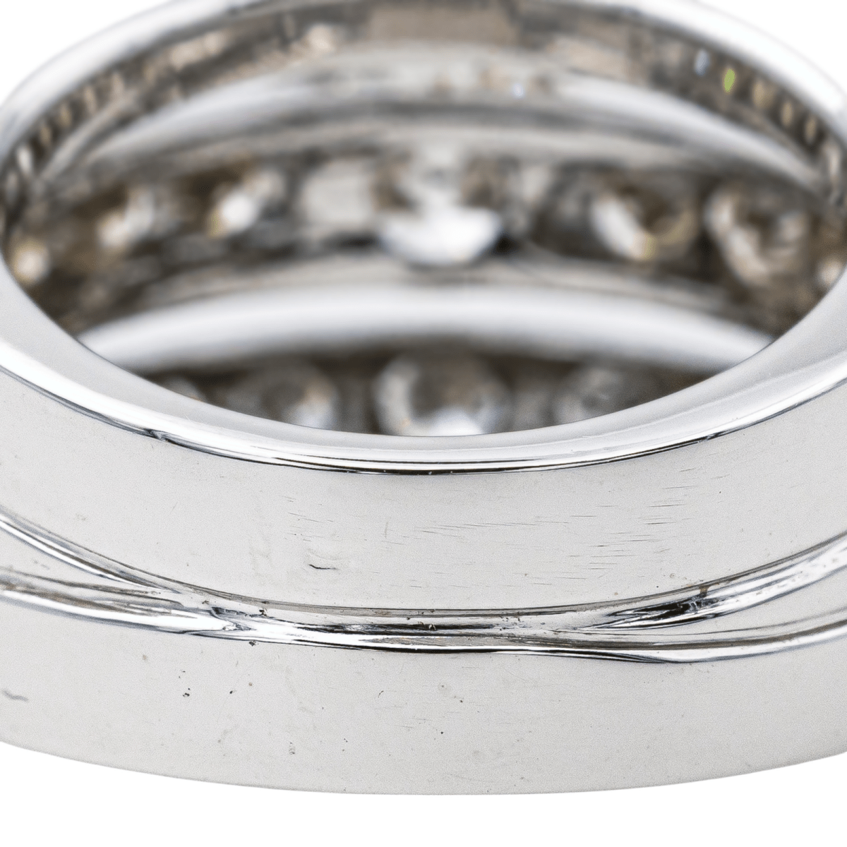 Bague Bandeau en or blanc et diamants - Castafiore