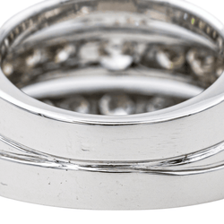 Bague Bandeau en or blanc et diamants - Castafiore