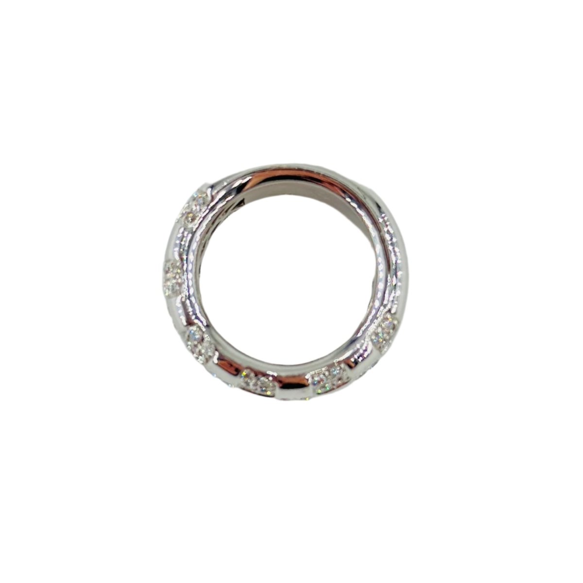Bague Bandeau en or blanc et diamants - Castafiore
