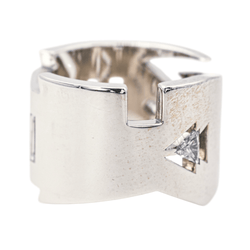 Bague Bandeau en or blanc et diamants - Castafiore