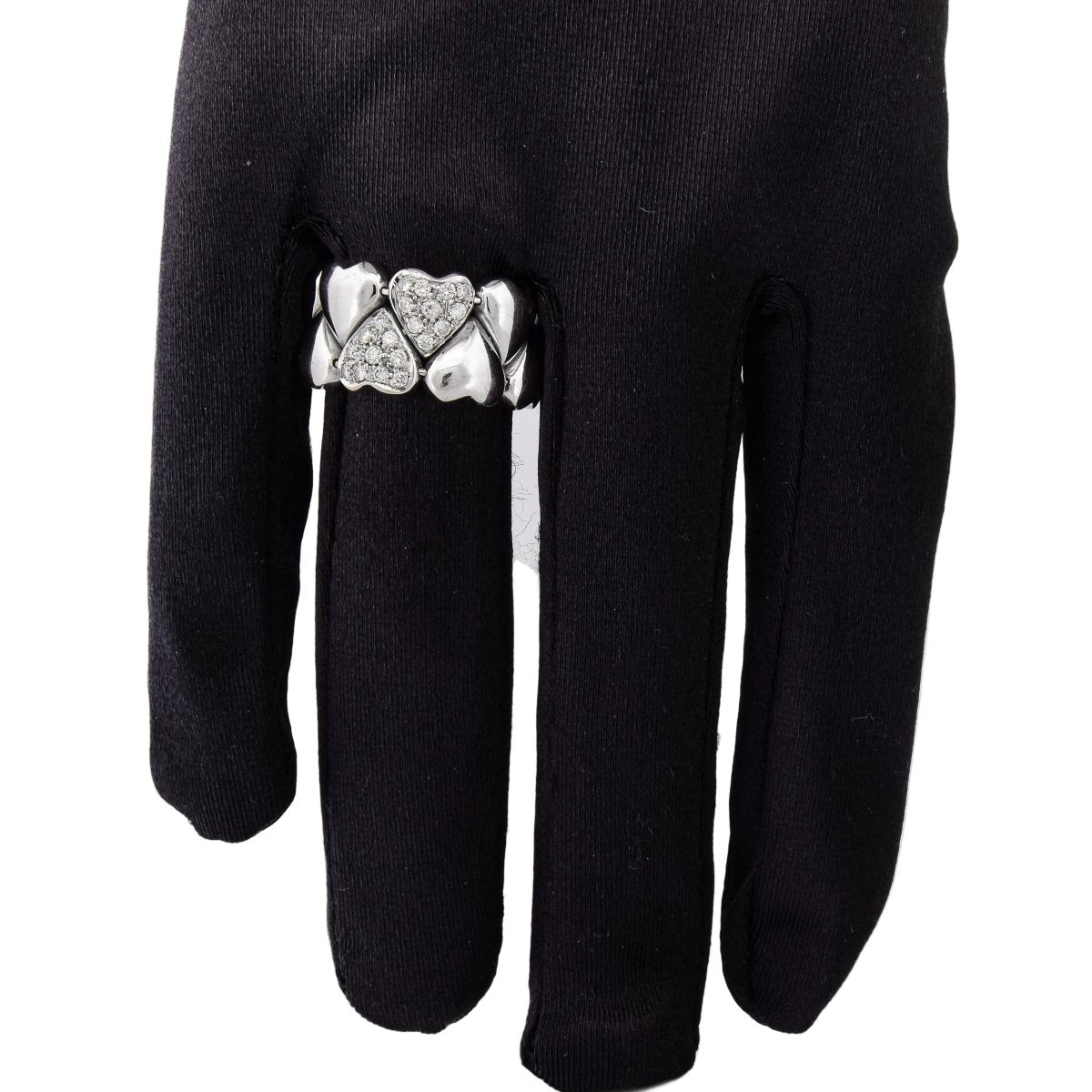 Bague Bandeau en or blanc et diamants - Castafiore