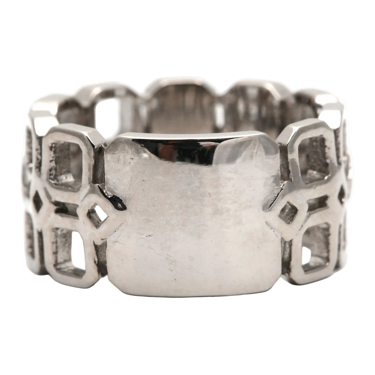 Bague Bandeau en or blanc et diamants - Castafiore