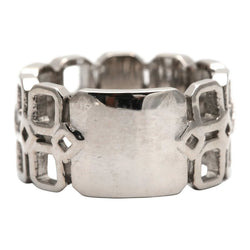 Bague Bandeau en or blanc et diamants - Castafiore
