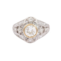 Bague Bandeau en or blanc et diamants - Castafiore