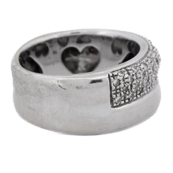 Bague Bandeau en or blanc et diamants - Castafiore
