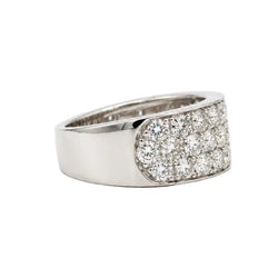 Bague Bandeau en or blanc et diamants - Castafiore