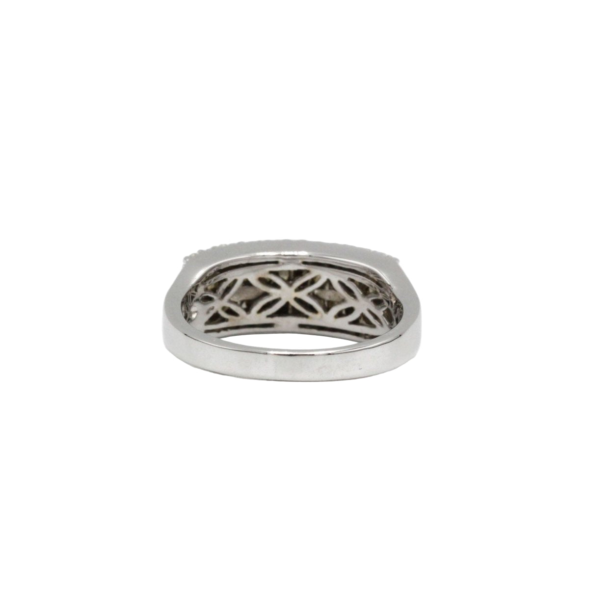 Bague Bandeau en or blanc et diamants - Castafiore
