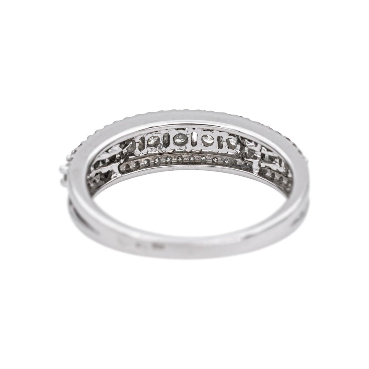 Bague Bandeau en or blanc et diamants - Castafiore