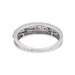 Bague Bandeau en or blanc et diamants - Castafiore