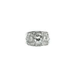 Bague Bandeau en or blanc et diamants - Castafiore